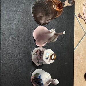 Elegant Pink Elephant Glass Figurine